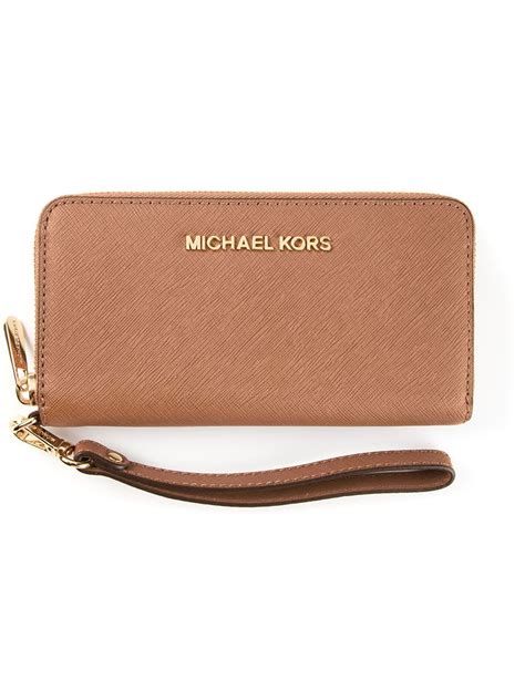 michael kors beige leather wallet|michael kors small wallet sale.